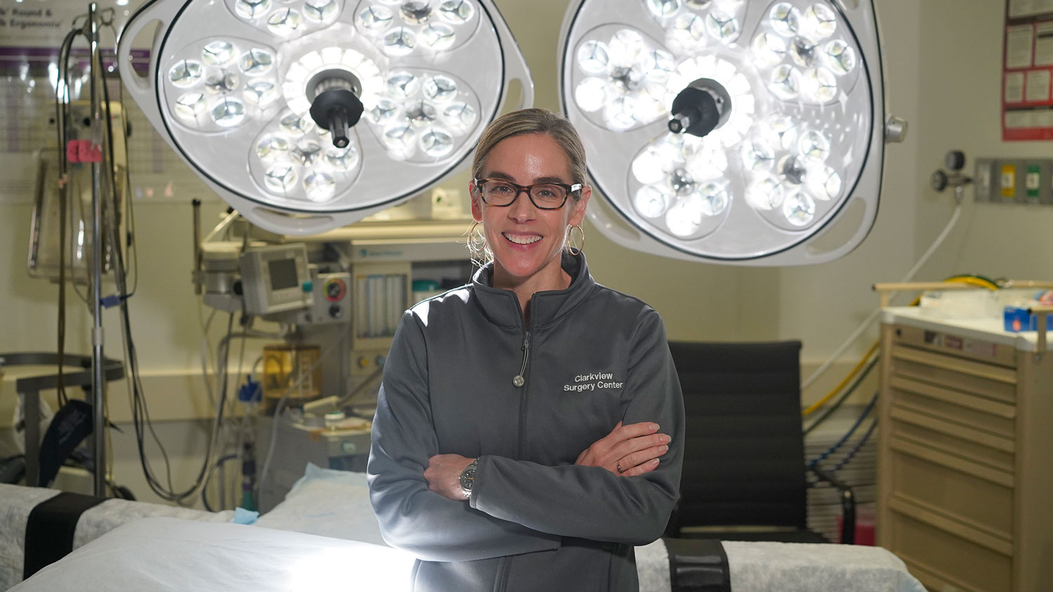 Textured blue surface with abstract shadows.