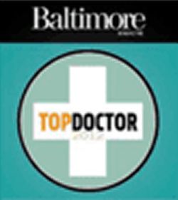Baltimore magazine Top Doctor award graphic